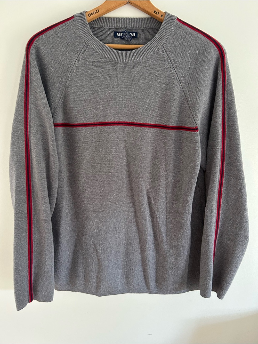 Vintage Aeropostale Sweater Mens Large Striped Raglan Knit